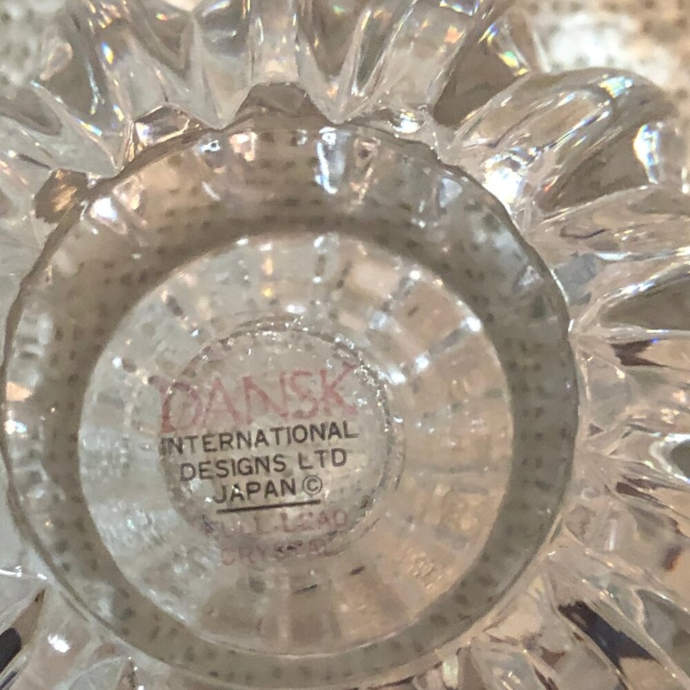 5 Dansk Full Lead Crystal votive/candle holders - Picture 5 of 7